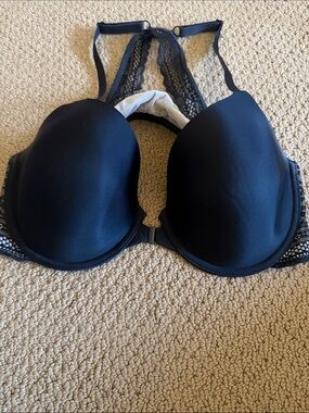 Victoria's Secret Black Lace Racerback Push-Up Bra